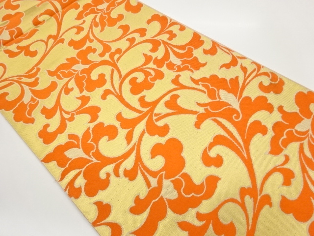 JAPANESE FUKURO OBI / WOVEN ARABESQUE / KAWASHIMA SELKON